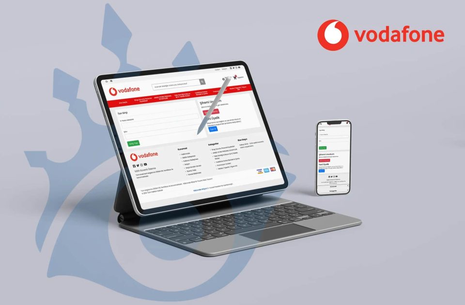 Vodafone Bayi Giriş Sistemi Arayüzü