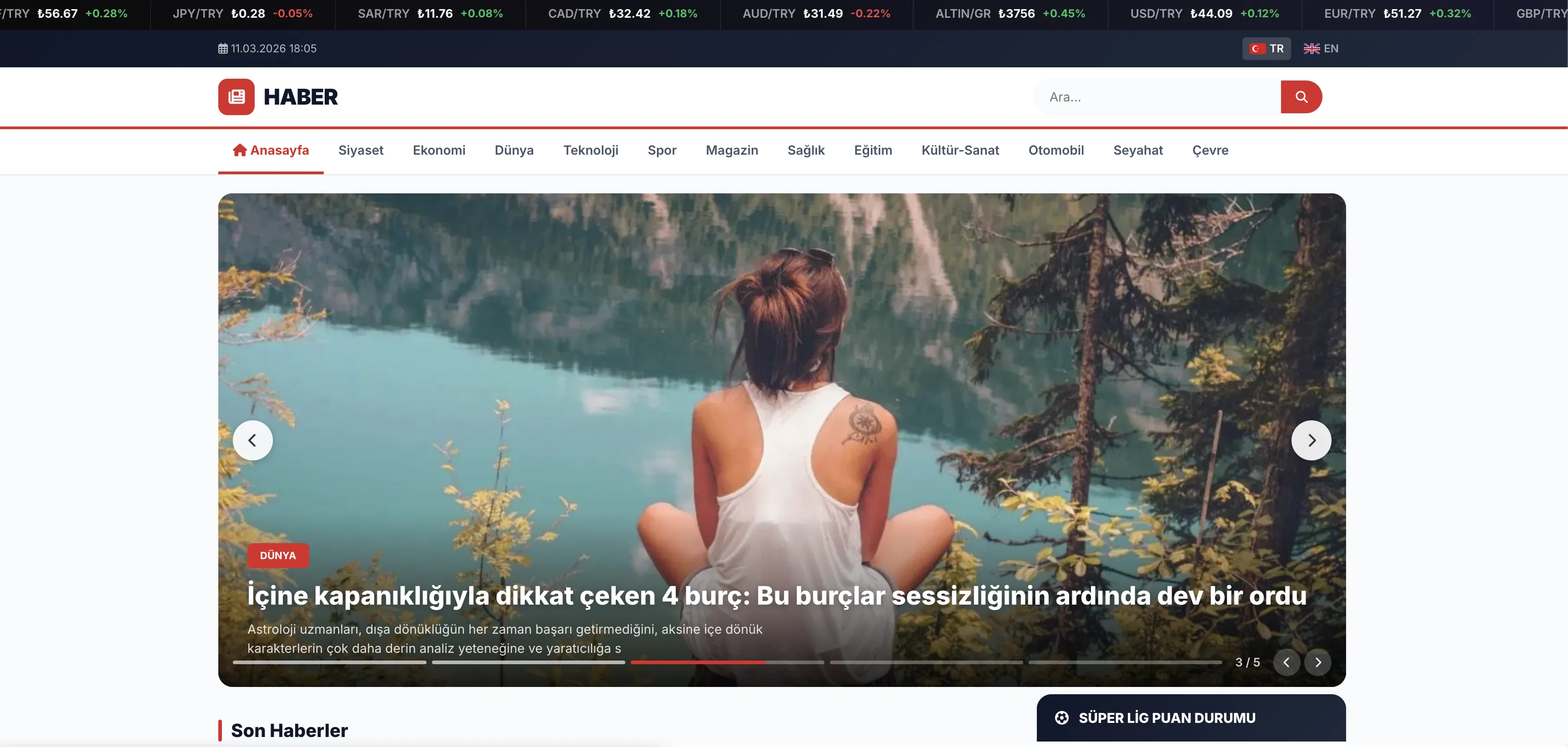 Hazır Haber Web Tasarımı