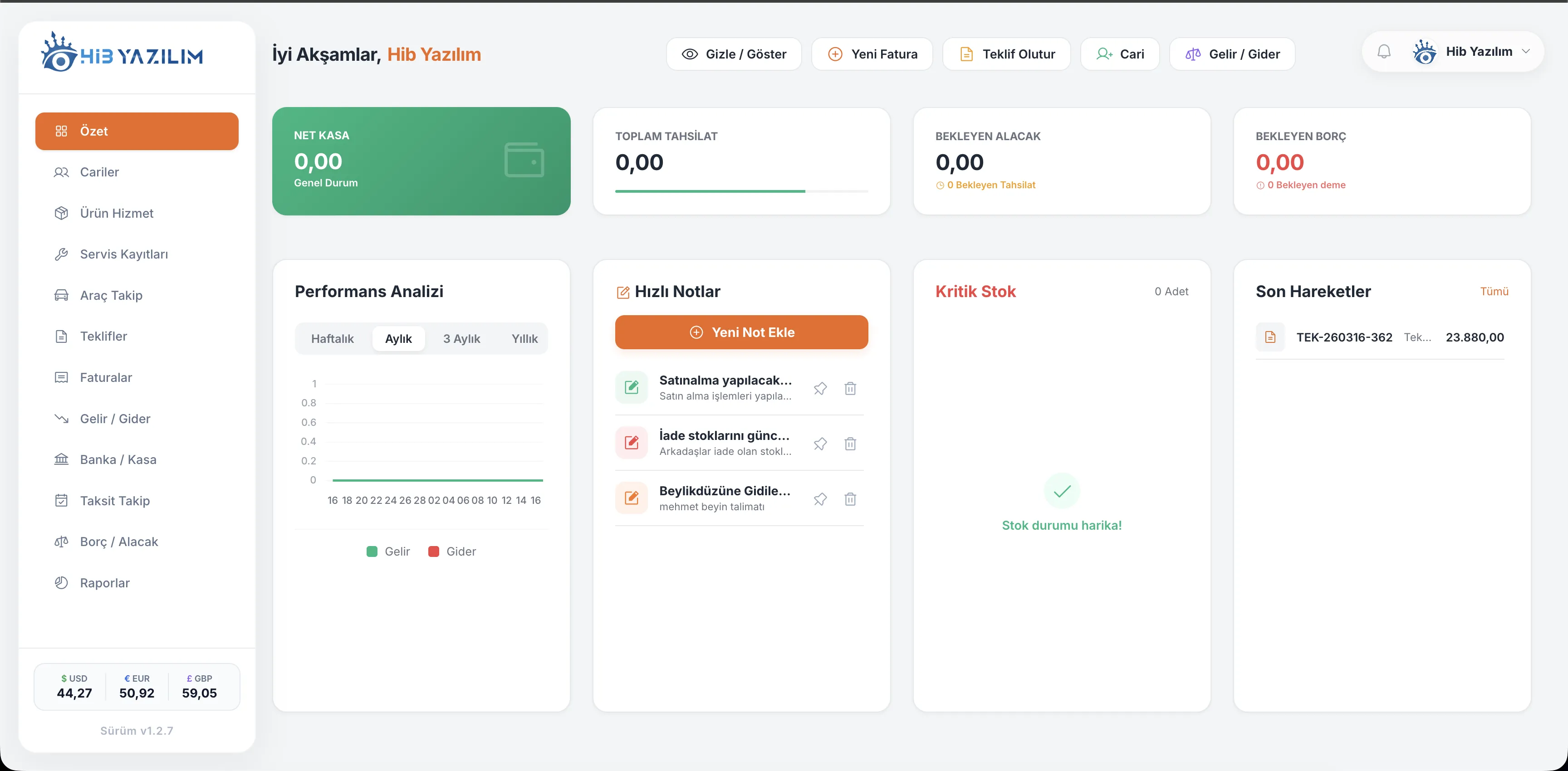 Teknik Servis ve Teklif Yazılımı